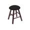 Holland Bar Stool Co Oak Vanity Stool, Dark Cherry Finish, Canter Red Seat RC18OSDC003 - alternate 1